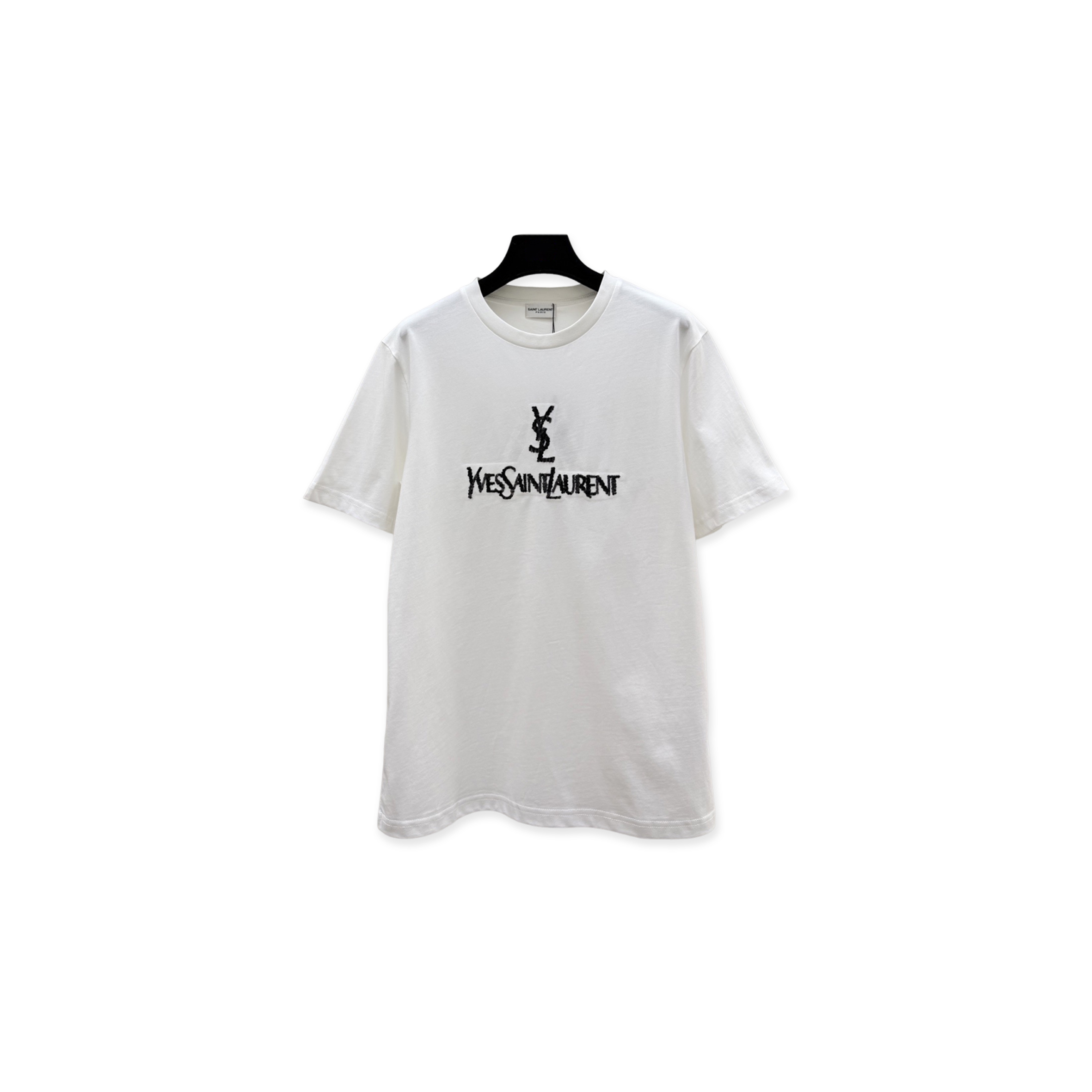 YSL SEQUIN EMBROIDERED SHORT SLEEVE YSL SEQUIN EMBROIDERED SHORT SLEEVE